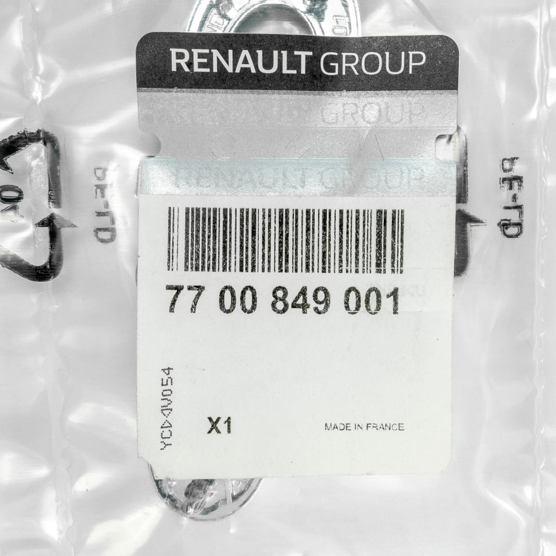 Genuine OEM Renault Clio Tailgate Trunk Boot Lid Badge Emblem Lettering Logo Monogram Chrome - Fits Clio II Sport 2001 172 182 - 7700849001