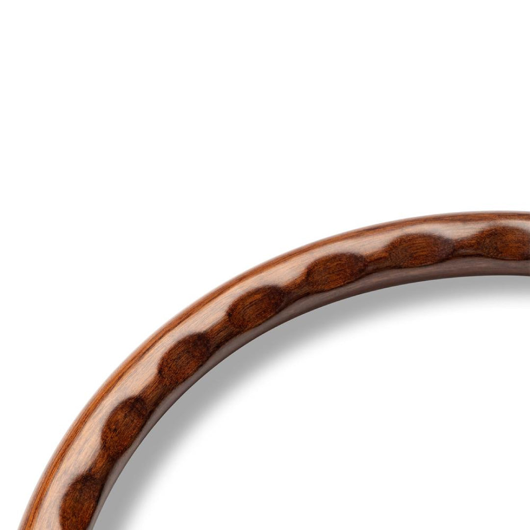 MOMO Mod. 07 Heritage Wood Steering Wheel - Mahogany Wood Black Spokes 350mm