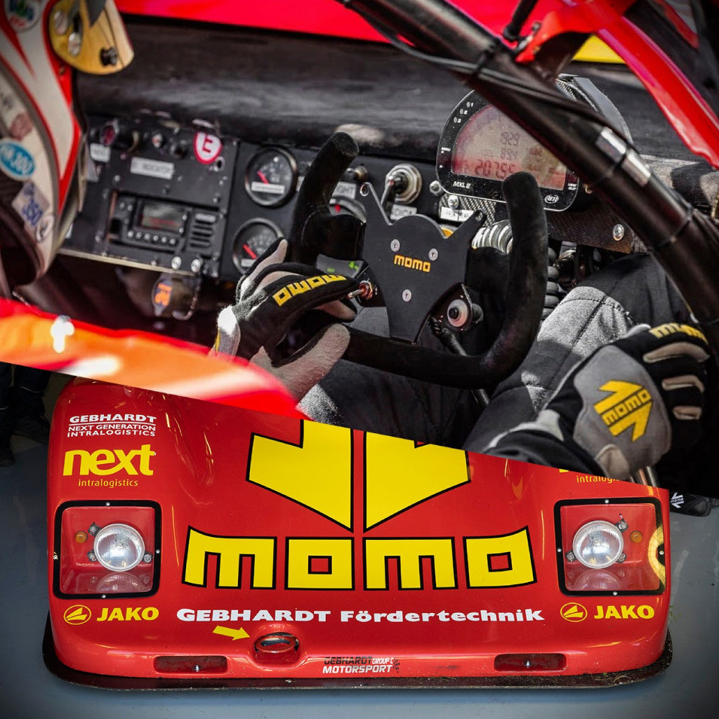 MOMO Mod. 101 Steering Wheel - Black Suede Black Spokes 290mm