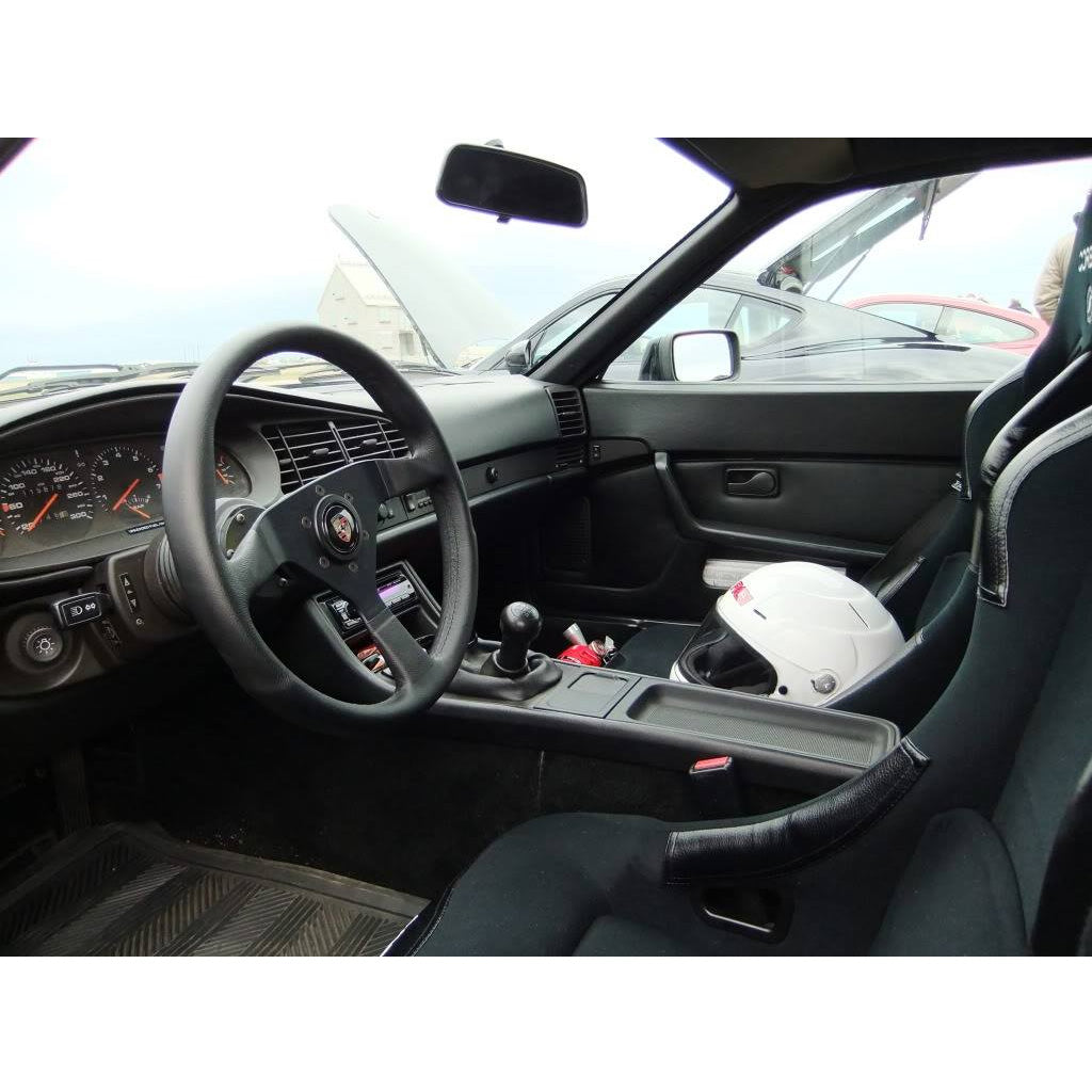 MOMO Mod. 78 Steering Wheel - Black Leather Black Spokes 350mm
