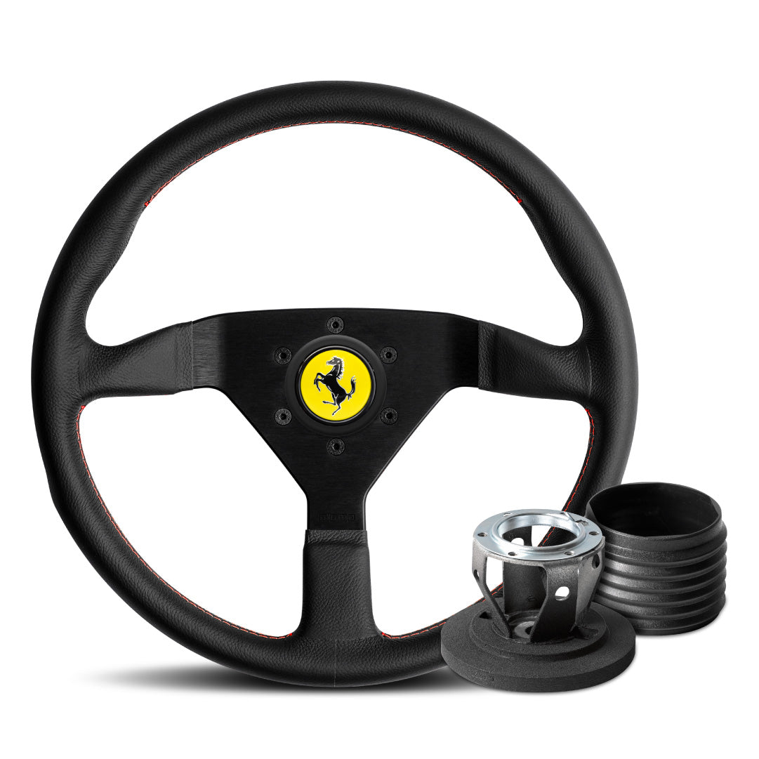 MOMO Montecarlo Steering Wheel & Hub Adapter Boss Kit For Ferrari