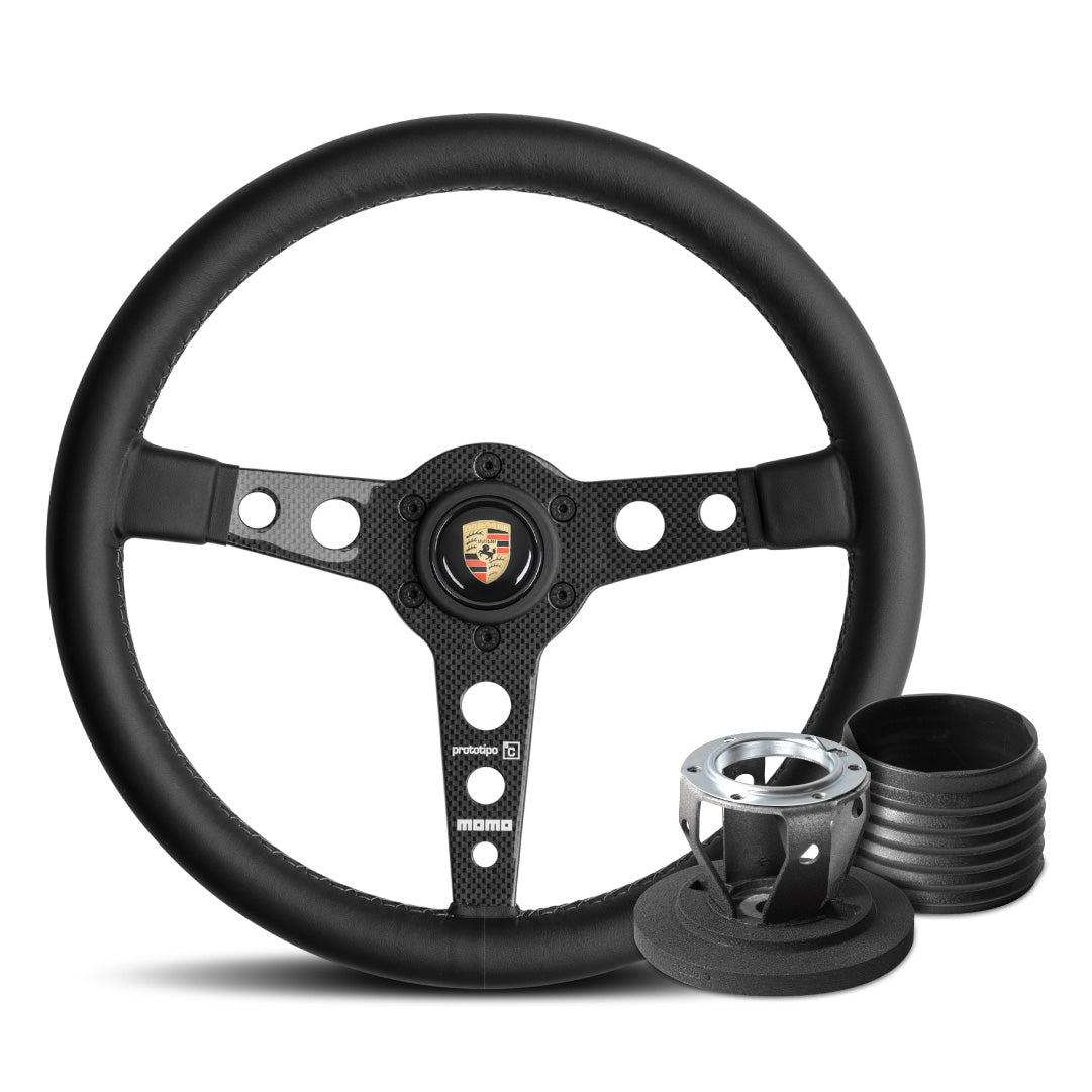 MOMO Prototipo Steering Wheel & Hub Adapter Boss Kit For Porsche 944, 911 (964), 911 Carrera 2 & 4 & RS (964)