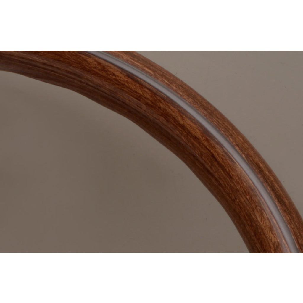 Nardi Deep Corn Steering Wheel - Mahogany Wood Polished Spokes 350mm