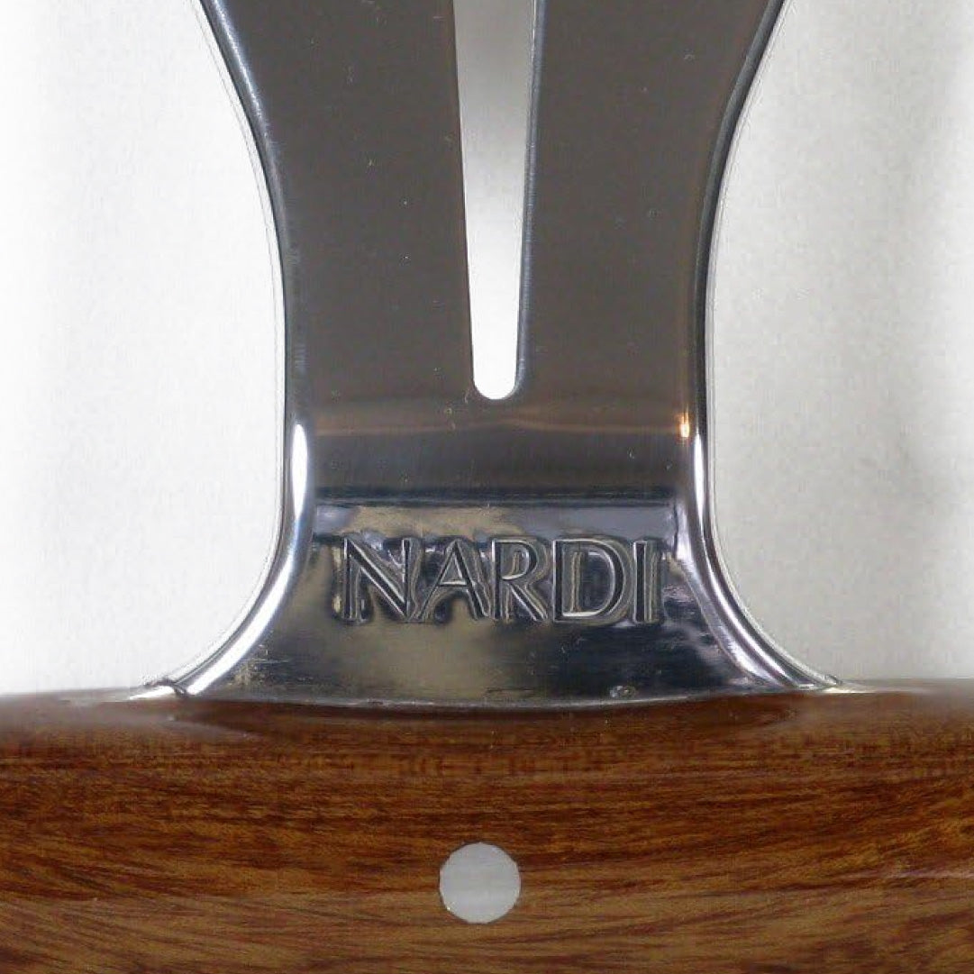 Nardi Kallista Steering Wheel - Leather/Wood Polished Spokes 350mm