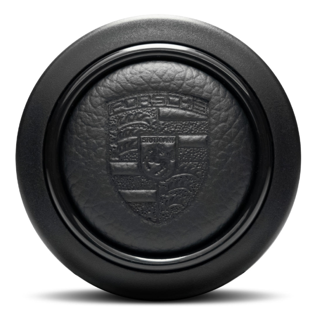 Porsche Leather Horn Button - Round Lip