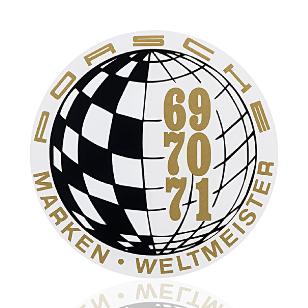Porsche Marken Weltmeister Window Sticker Decal