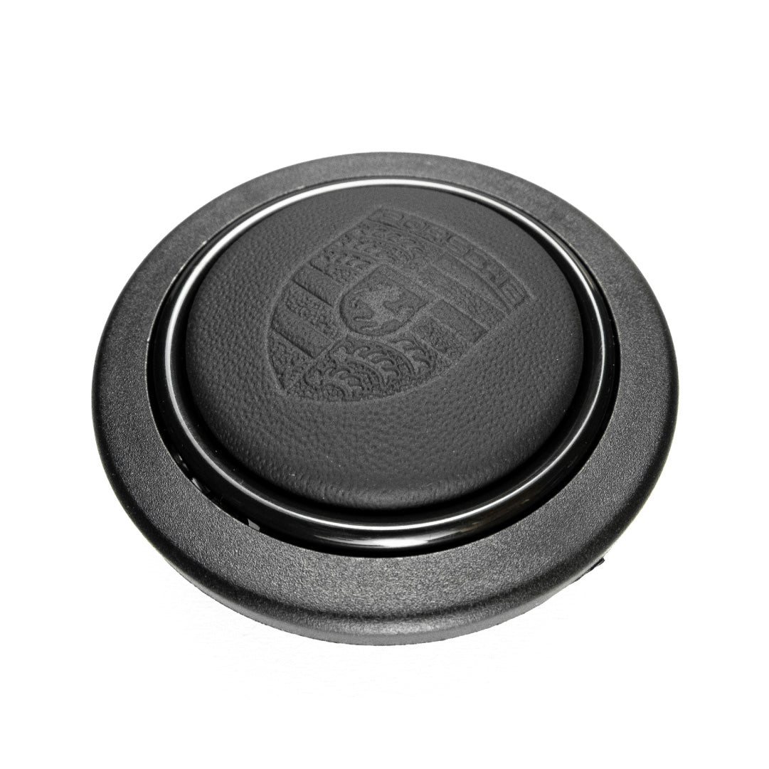 Porsche Napa Leather Horn Button Porsche Embossed Hand Punched Crest
