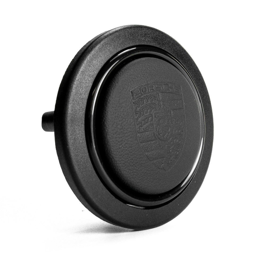 Porsche Napa Leather Horn Button Porsche Embossed Hand Punched Crest