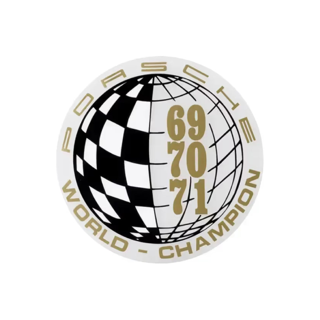 Porsche World Champion Marken Weltmeister Window Sticker Decal