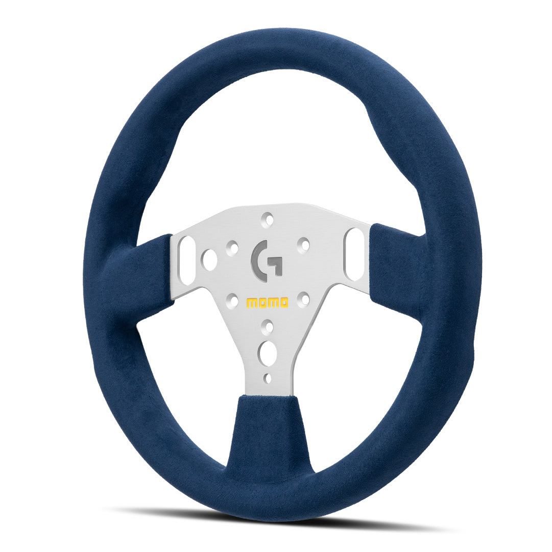 MOMO SIM GT 320 Steering Wheel - Blue Alcantara