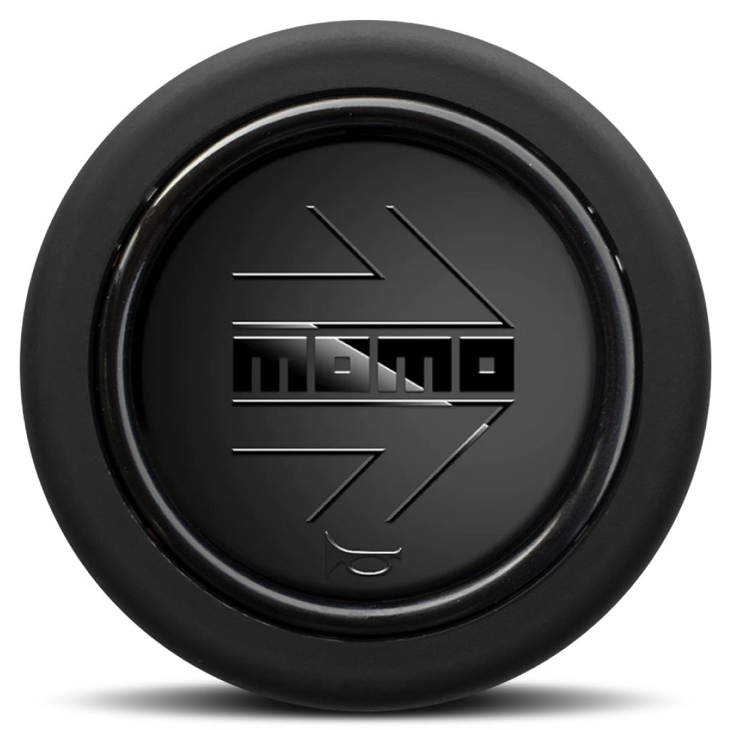 MOMO Horn Button - Black Edition - Matt Arrow Black Edition - Round Lip