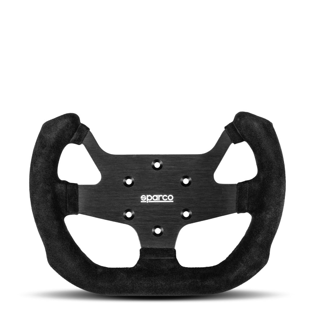 Sparco F-10 A Steering Wheel - 6-hole Black Suede Black Spokes 270mm