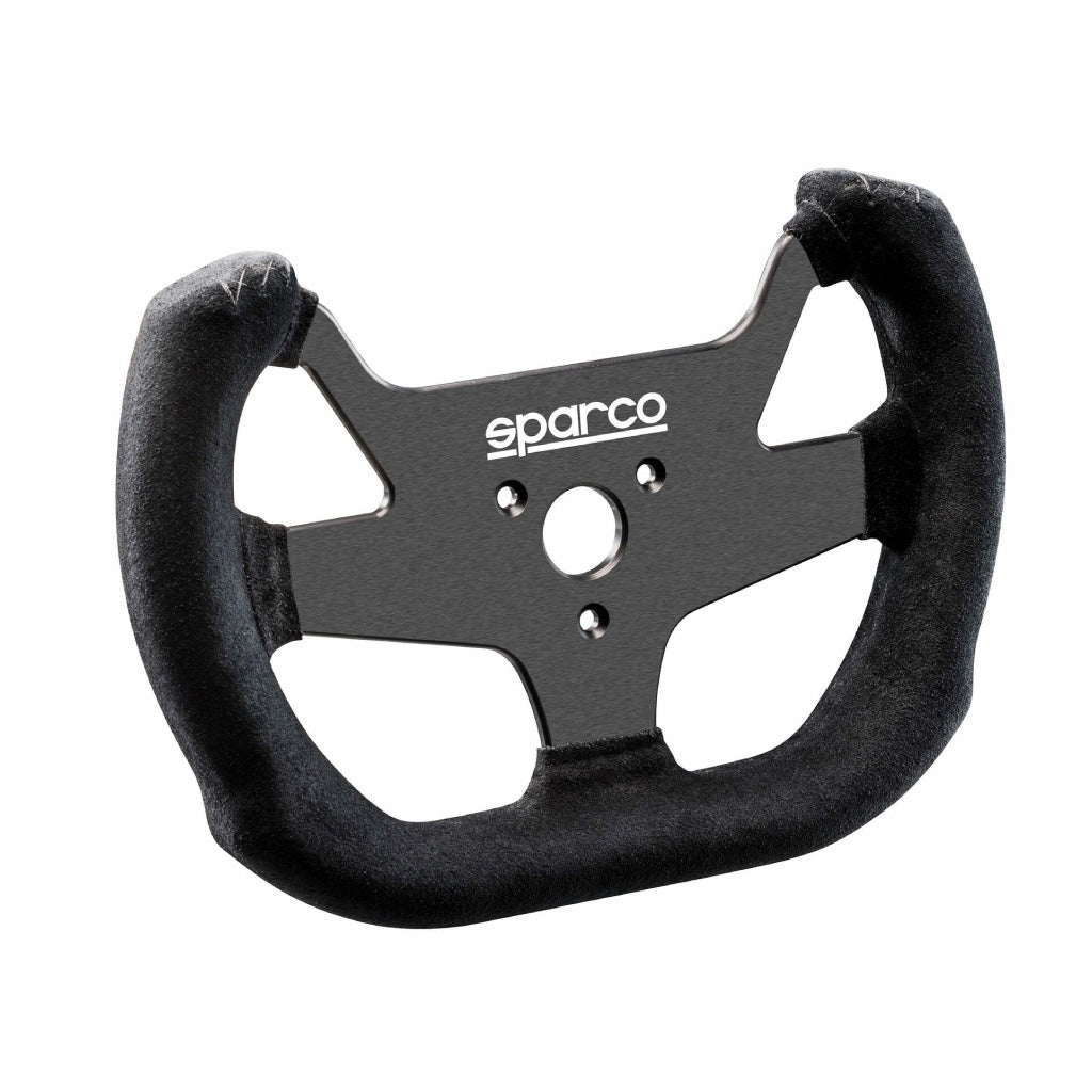 Sparco F-10 A Steering Wheel - Black Suede Black Spokes 270mm