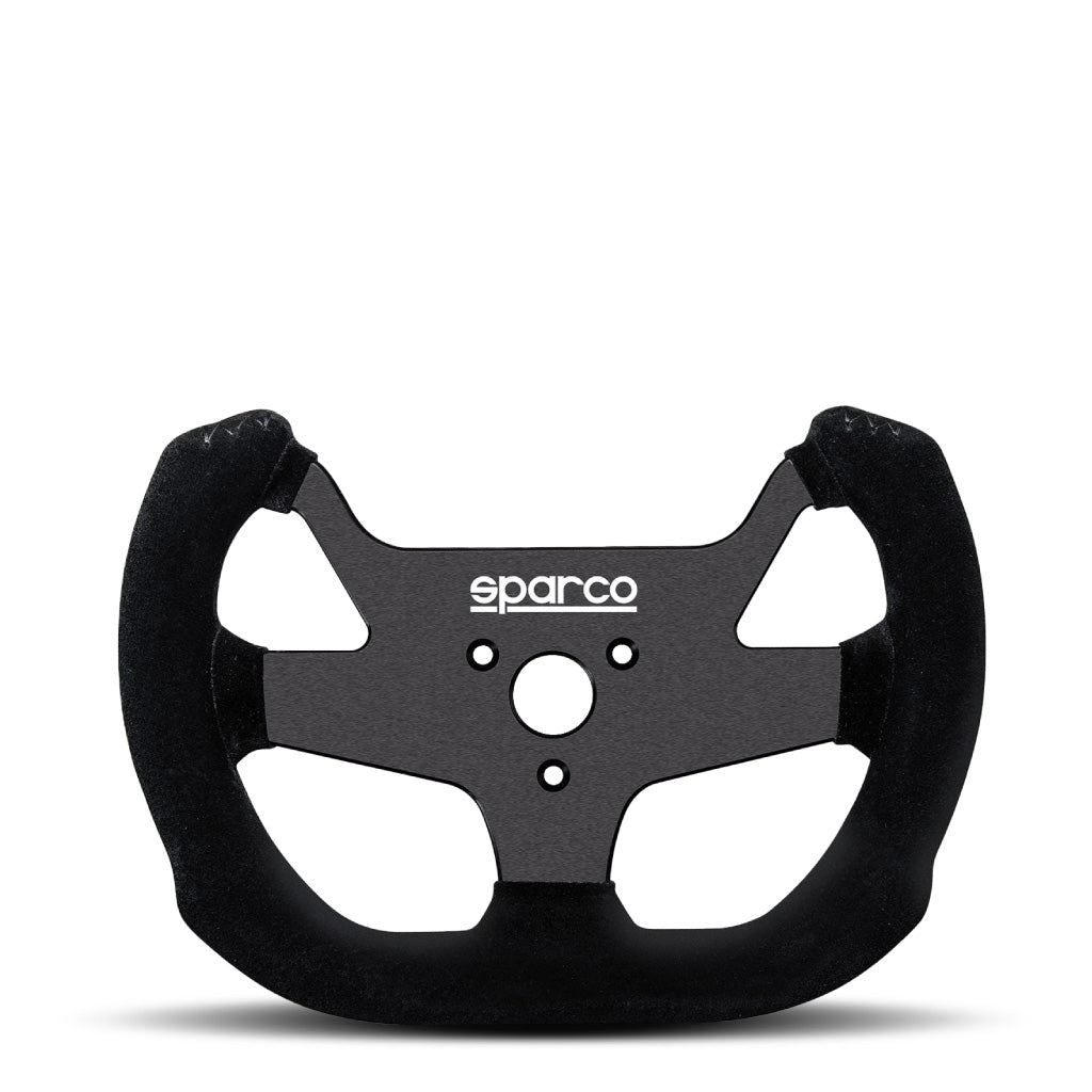 Sparco F-10 A Steering Wheel - Black Suede Black Spokes 270mm