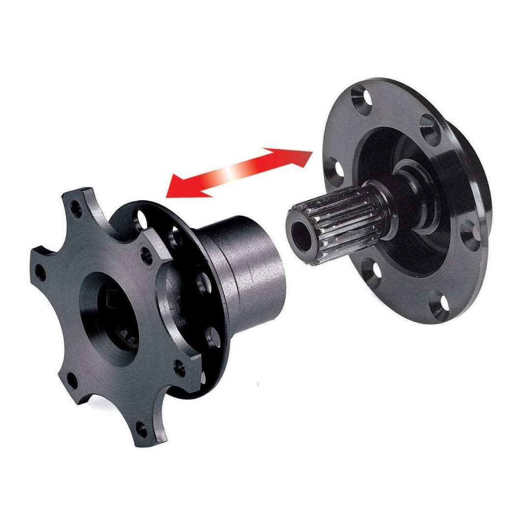 Sparco Steering Wheel Quick Release Hub - Black - Bolt-On
