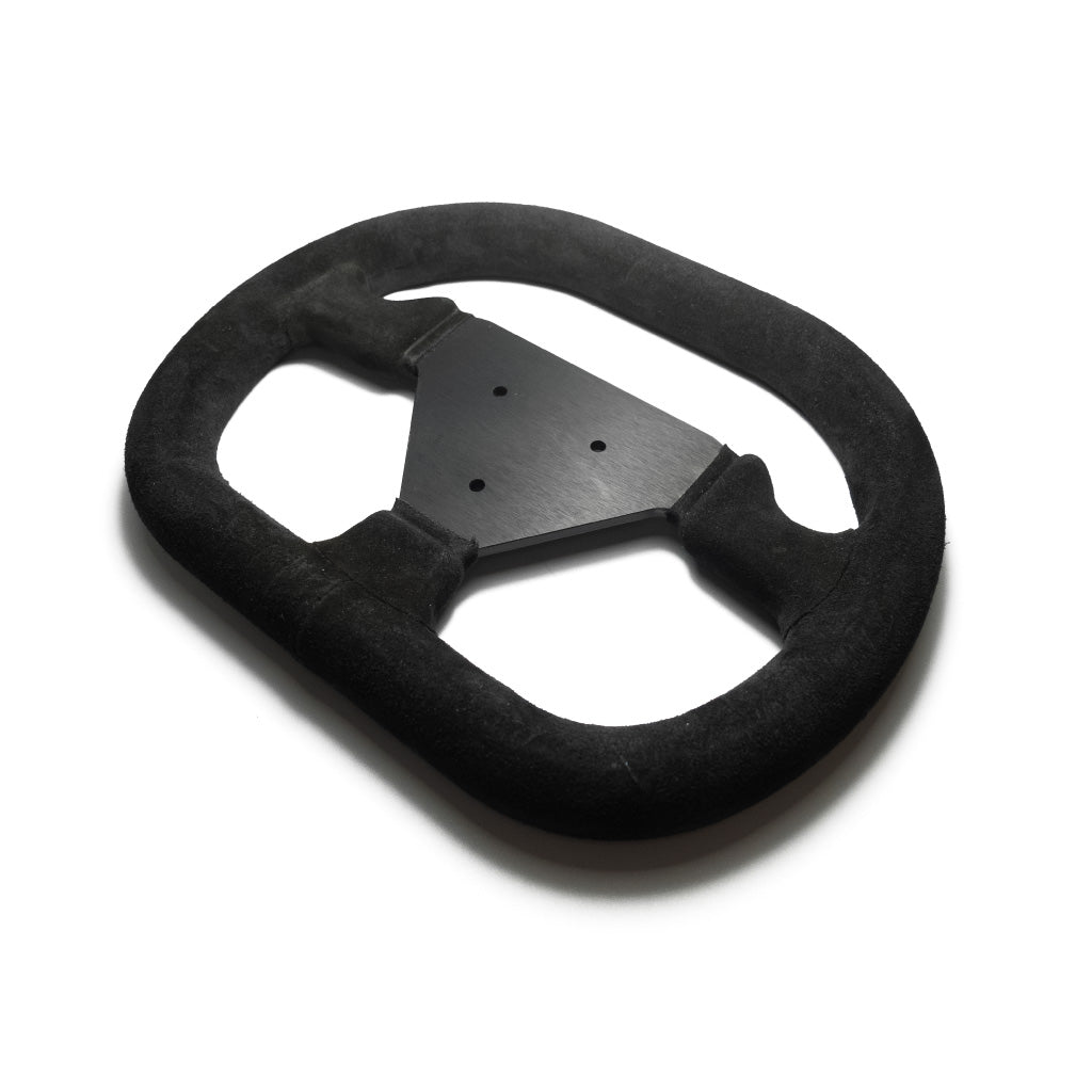 Sport Line Formula Steering Wheel - Black Suede Black Spokes 280mm