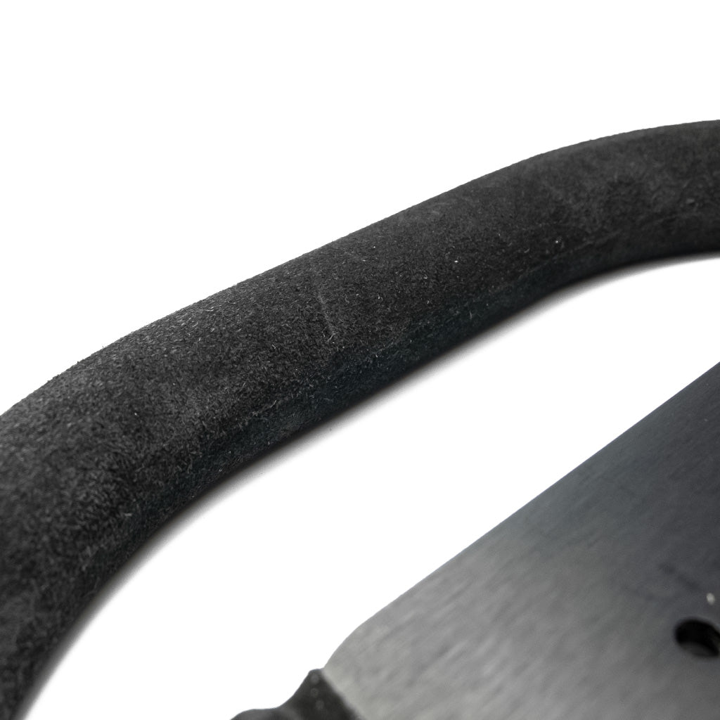 Sport Line Formula Steering Wheel - Black Suede Black Spokes 280mm