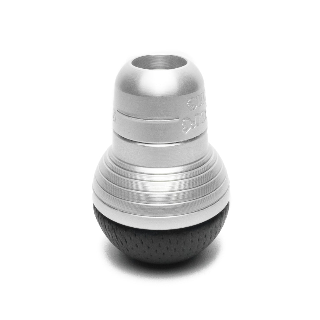 Sport Line Sprint Gear Knob - Silver Aluminium Black Leather