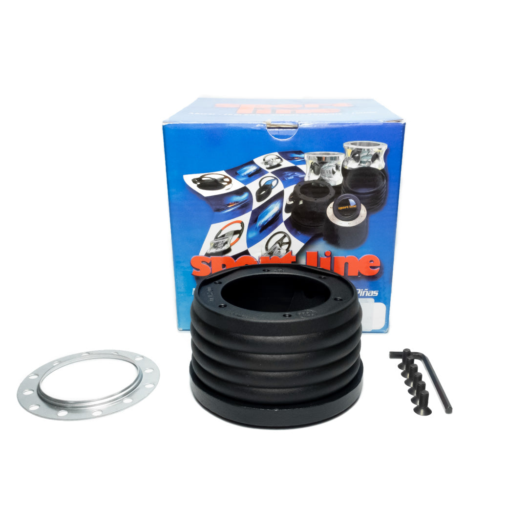 Sport Line Racing 3 Deep Dish Drifting Suede Steering Wheel & Hub Adapter Boss Kit For Mazda MX-5 Miata Without Airbag