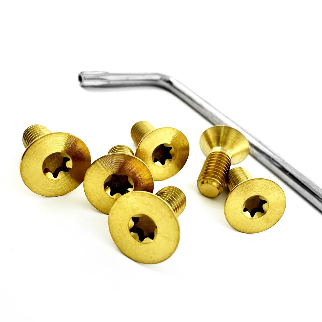 ATC Steering Wheel Torx Bolts - Titanium - Gold