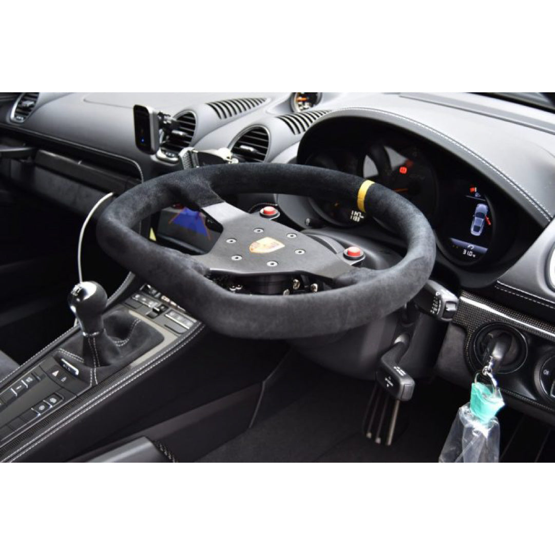 Porsche 911 (991) GT3 Cup Steering Wheel & Works Bell RAPFIX GTC Tilt-Up Kit For Porsche Cayman Boxster 718 (981)