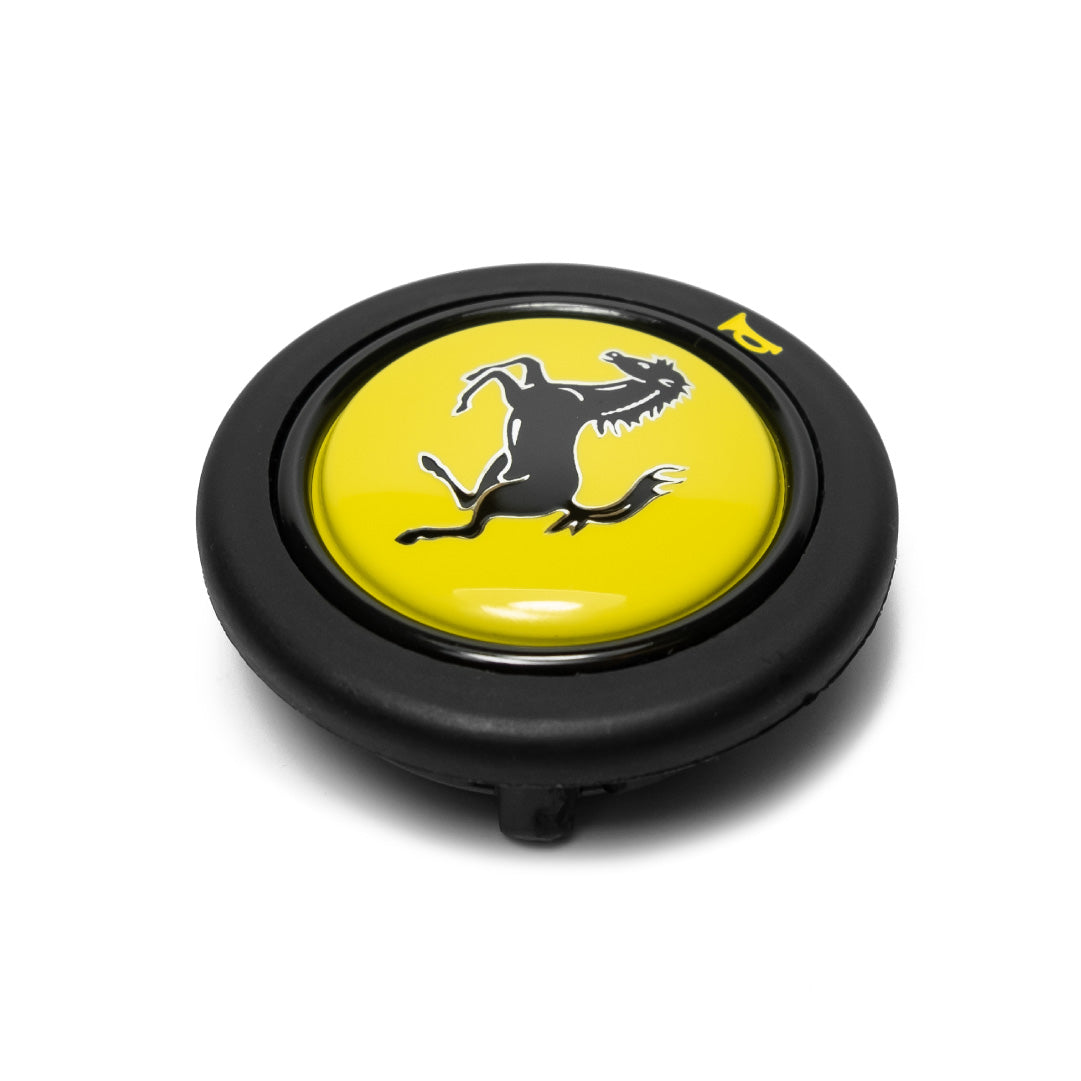 Ferrari F40 Horn Button - Yellow Top Trumpet - Round Lip