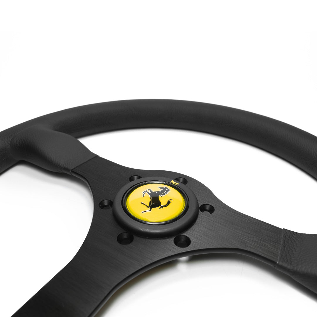 Ferrari F40 Horn Button - Yellow Top Trumpet - Round Lip