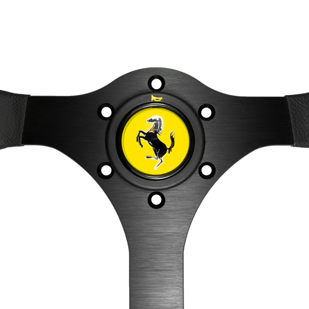 Ferrari F40 Horn Button - Yellow Top Trumpet - Round Lip