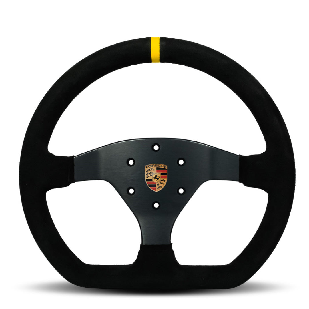 Sport Line Racing Sportivo 32P (Porsche GT3 Cup) Steering Wheel - Black Suede Black Spokes 320mm