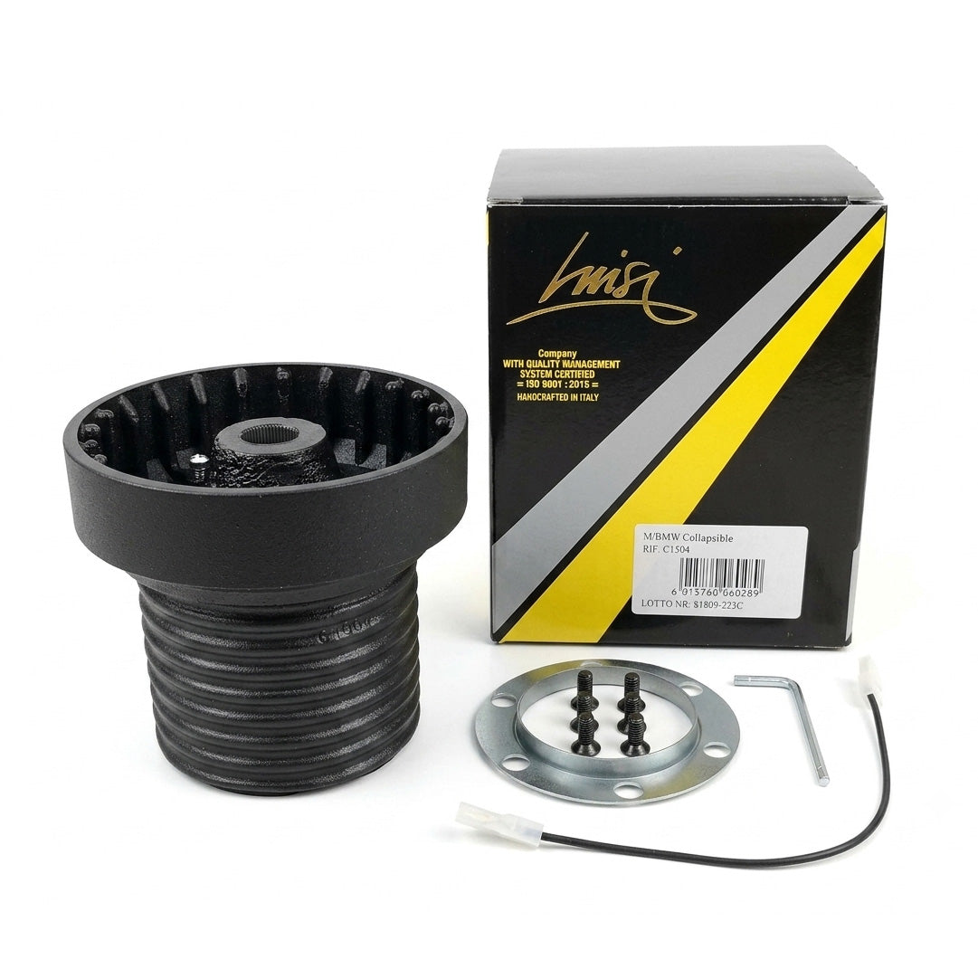 Luisi Mirage Suede 350mm Steering Wheel Boss Kit & Hub Adapter For BMW E30 - TÜV ABE Approved