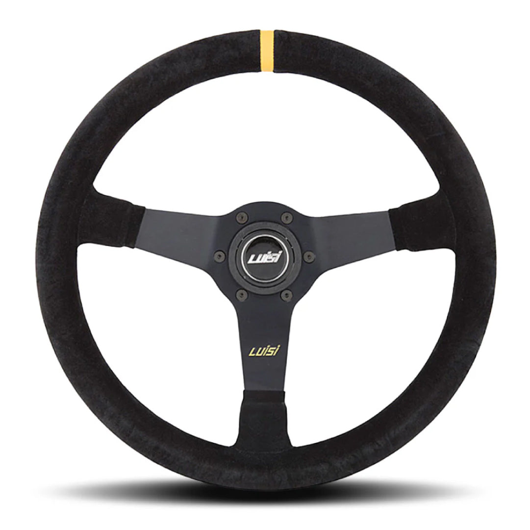 Luisi Mirage Suede 350mm Steering Wheel Boss Kit & Hub Adapter For BMW E30 - TÜV ABE Approved
