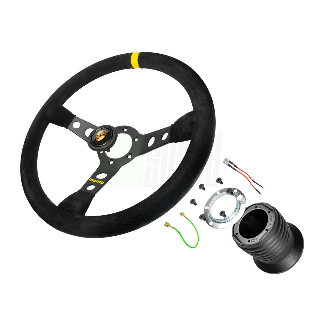 MOMO Mod. 07 Cup Steering Wheel & Hub Adapter Boss Kit For Porsche