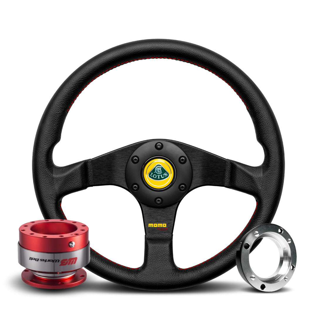 MOMO Tuner Steering Wheel & Works Bell Rapfix Quick Release Kit For Lotus Elise