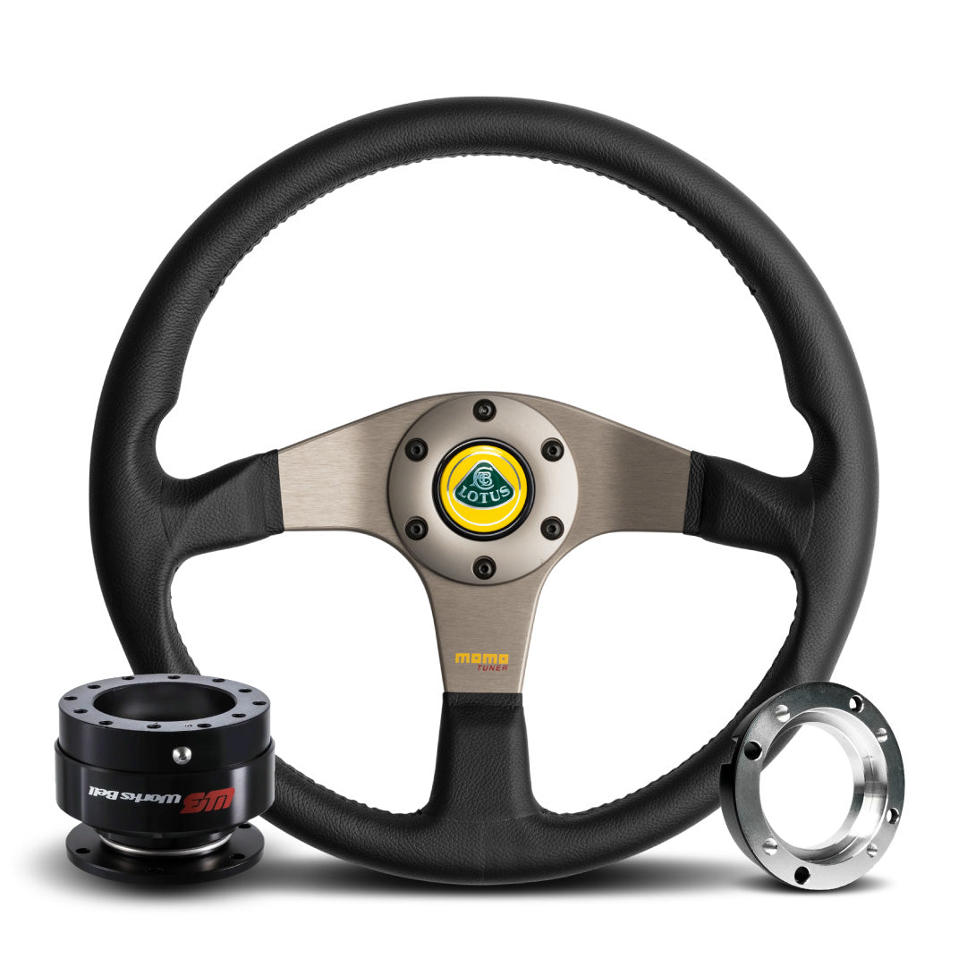 MOMO Tuner Steering Wheel & Works Bell Rapfix Quick Release Kit For Lotus Elise