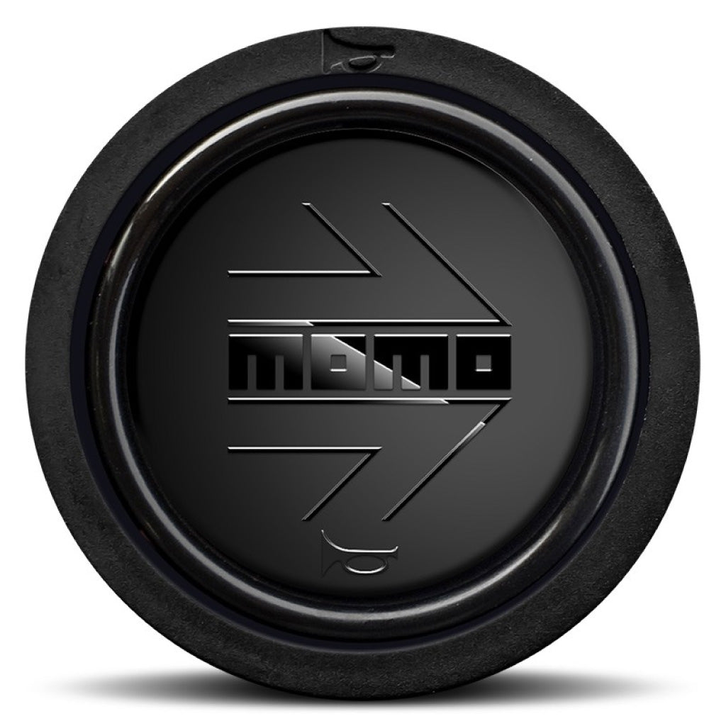 MOMO Horn Button - Matt Arrow Black Edition - Flat Lip