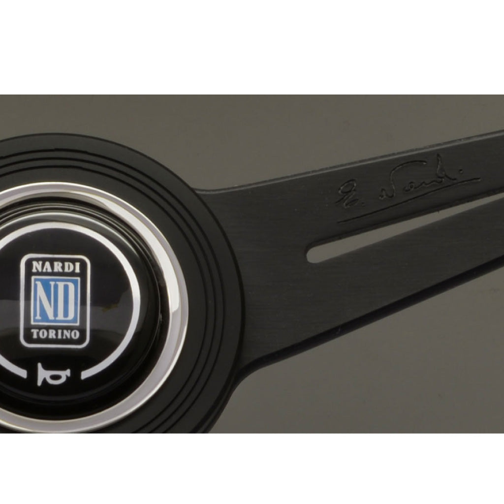Nardi ND Classic Steering Wheel - Black Leather Black Spokes 390mm