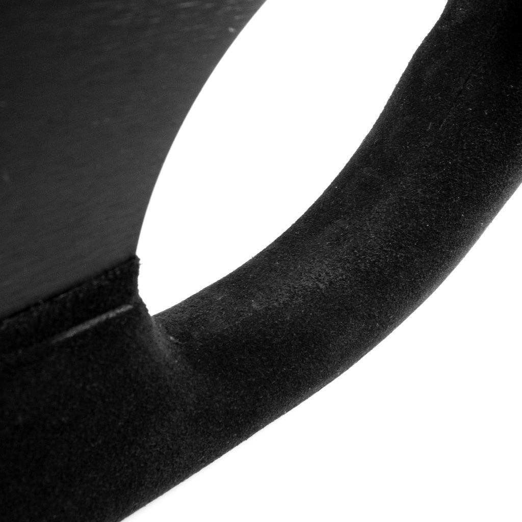 Sport Line Competition Steering Wheel - Black Suede Black Spokes 300mm
