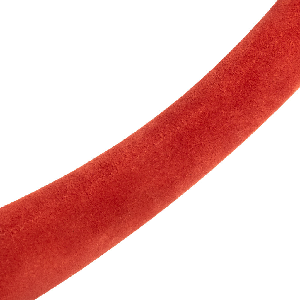 Sport Line Racing 2 Two Spoke Steering Wheel - Red Suede Black Spokes 350mm