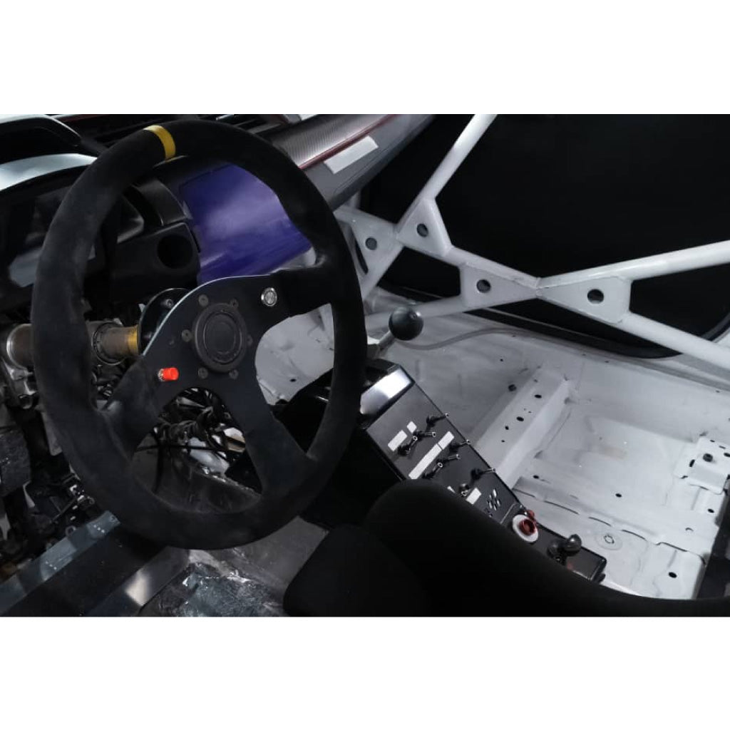 Sport Line Racing Sportivo 32A Steering Wheel - Black Suede Black Spokes 320mm