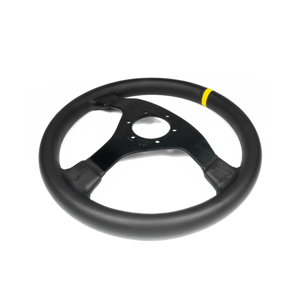 Sport Line Racing Sportivo 32T Steering Wheel - Black Leather Black Spokes 320mm