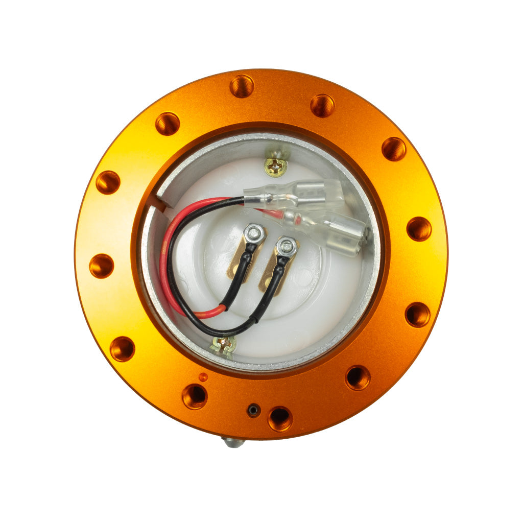 Works Bell RAPFIX2 Steering Wheel Quick Release System Kit - Bolt-On - Orange