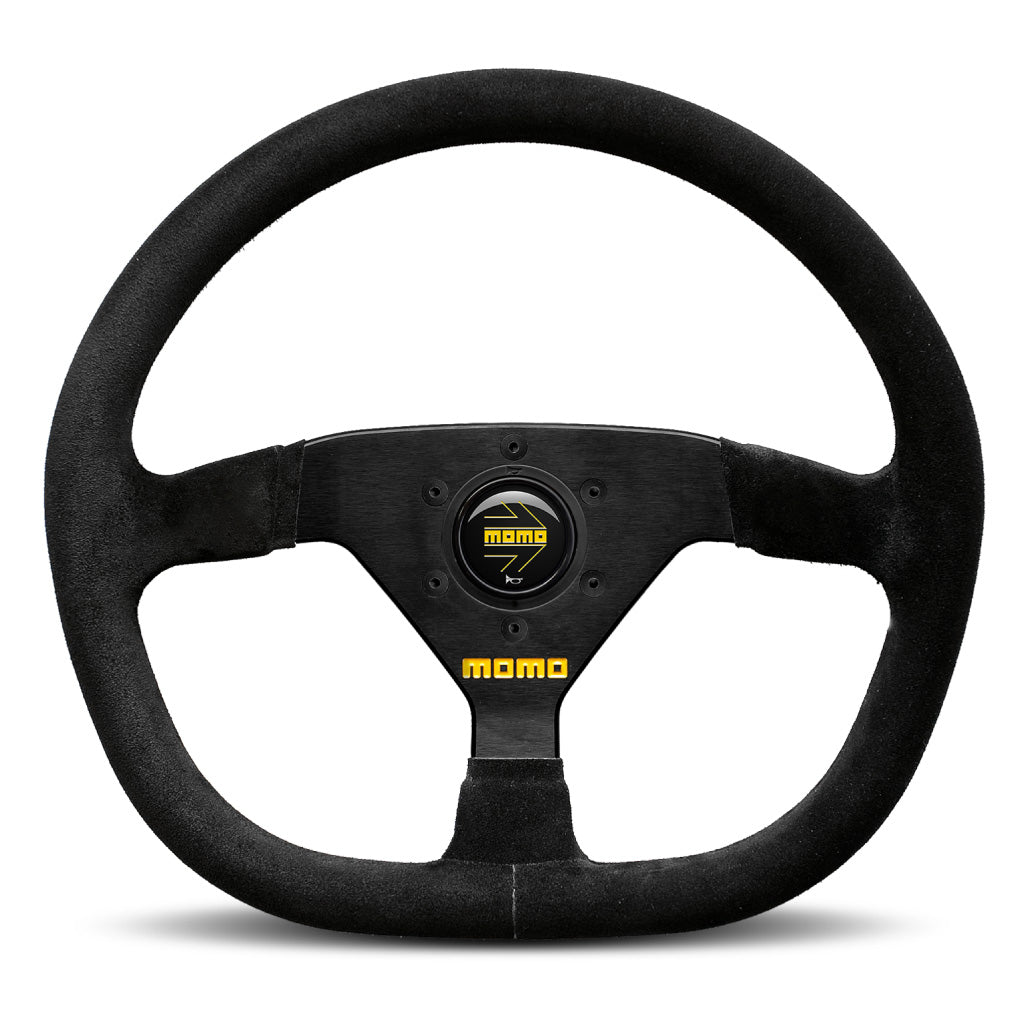 MOMO Mod. 88 Steering Wheel Black Suede Black Spokes 320mm