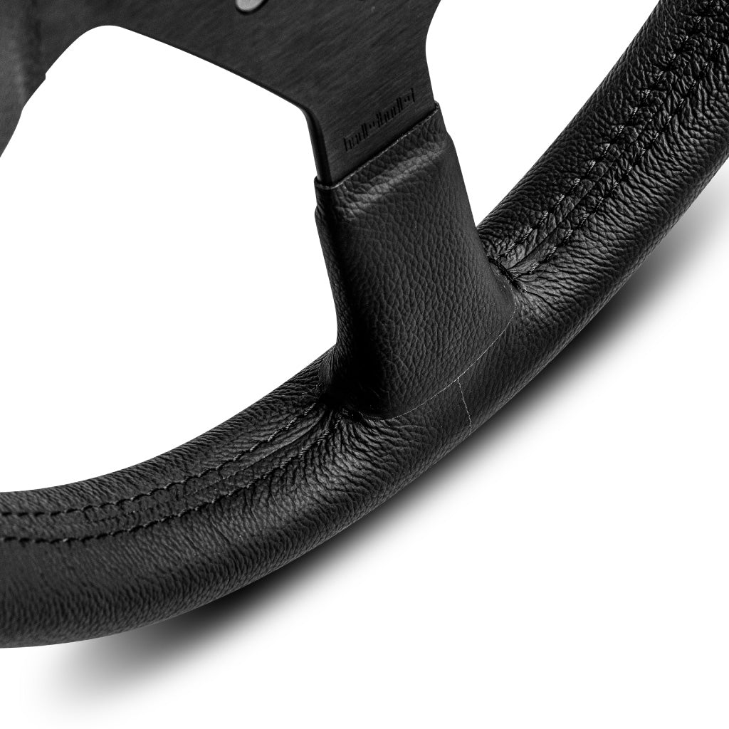 MOMO Montecarlo Steering Wheel Black Leather Black Spokes 320mm