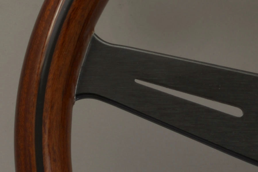 Nardi ND Classic Steering Wheel - Wood Black Spokes 390mm