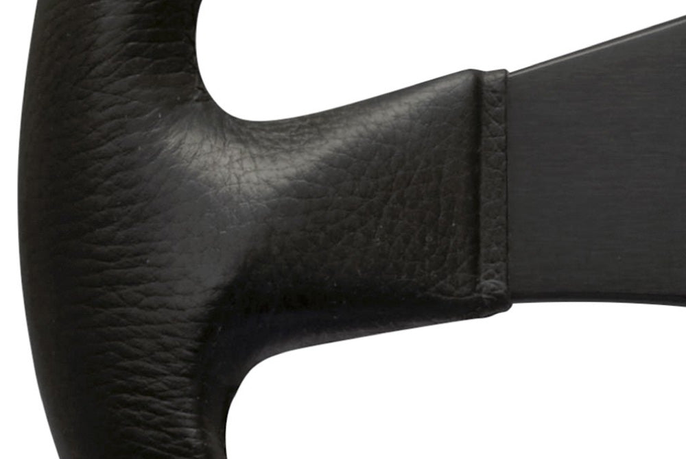 Personal Blitz Steering Wheel - Black Polyurethane Black Spokes 330mm