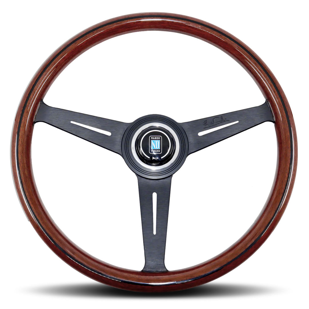 Mazda MX-5 Roadster V-Spec OEM Nardi x Mazdaspeed Steering Wheel - Wood Black Spokes 360mm - NAX132980