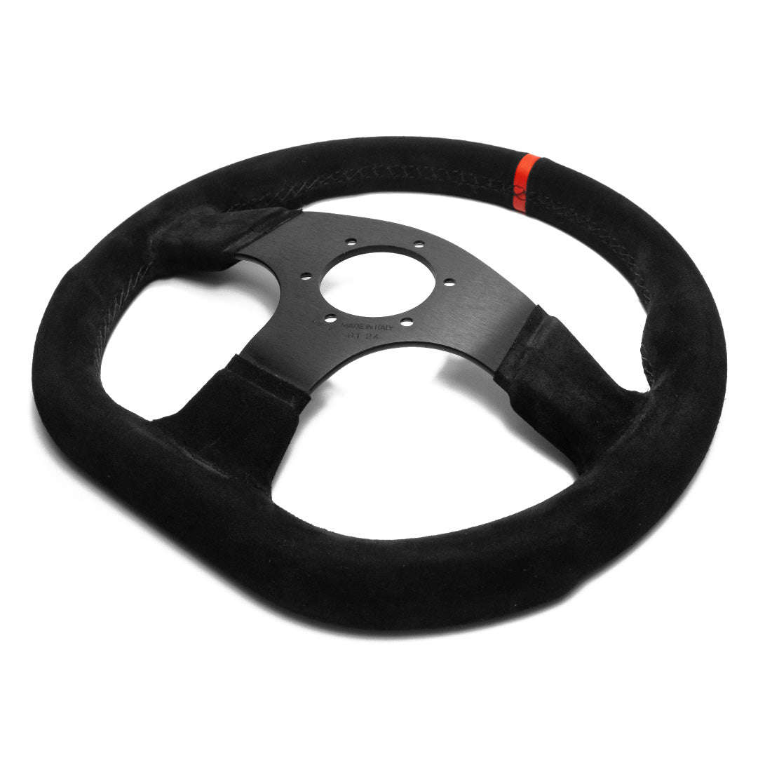 Ferrari 360 Modena Challenge Steering Wheel - Black Suede Black Spokes 330mm