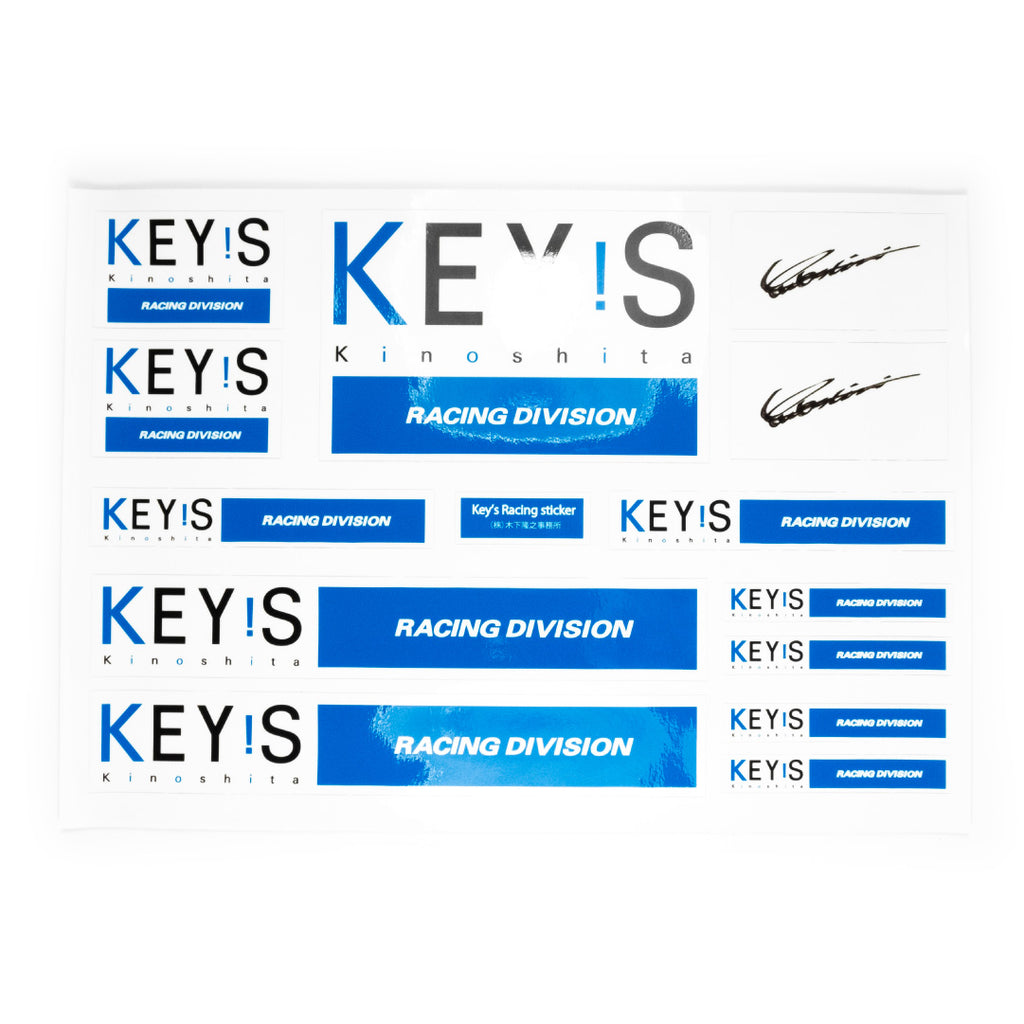 Turn Key Sticker KEY'S Racing Stickers Pack