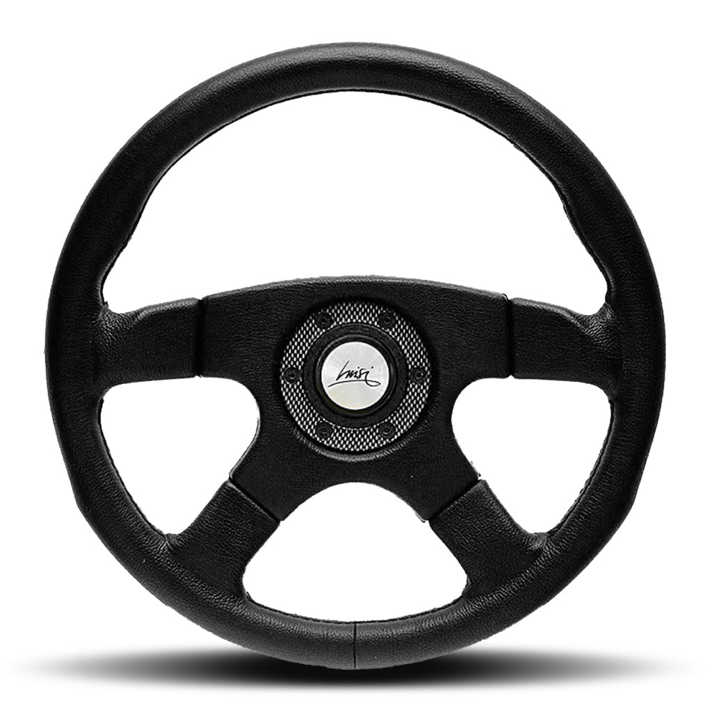 Luisi Vincent Steering Wheel - Black Polyurethane With Carbon Look O-Ring 365mm