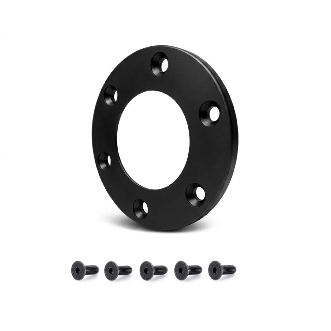 MOMO Lancia Steering Wheel Centre Ring - Flat Top - Black